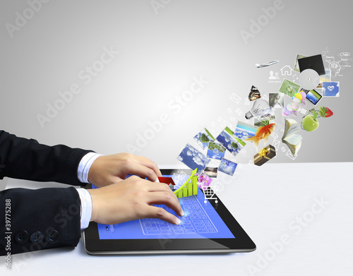 Illustration: touch pad concept touch pad concept