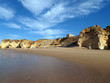 Colorful rock cliffs of the Algarve in Portugal Colorful rock cliffs of the Algarve in Portugal