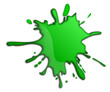 Grüner Farbklecks