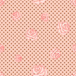 seamless pink background (EPS 8) roses Circles