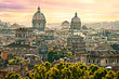 View of Rome from Castel Sant'Angelo, Italy. View of Rome from Castel Sant'Angelo, Italy.