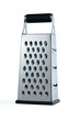 Metal grater on white background