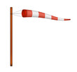 Red and white windsock