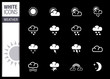 White - Weather icons