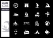 White - Vacation icons White - Vacation icons