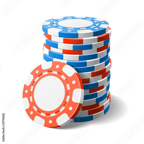 Vector: Casino chips Casino chips