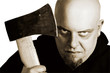 Scary killer gaze