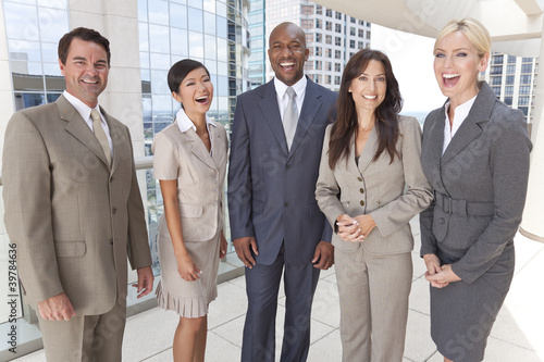 Photo: Interracial Men & Women Business Team Interracial Men & Women Business Team