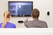 couple watching tv