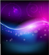 Abstract glowing floral background in dark colors