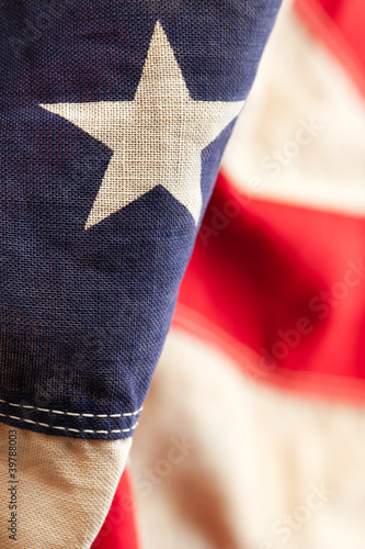 Photo: American flag detail American flag detail