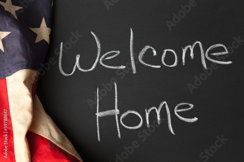 Photo: Welcome Home sign Welcome Home sign