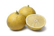 Whole and half  Bergamot oranges