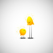 Vektor: Easter chicks Easter chicks