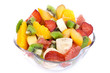 Fresh Fruit Salad in the bowl