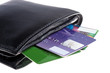 wallet with credit cards