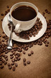 Cup of coffee on wood background Cup of coffee on wood background