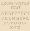 vector cross stitched fonts