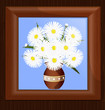frame and daisies