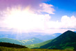 Sunrise in Carpathian mountains Sunrise in Carpathian mountains
