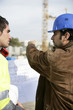 Workers on a construction site