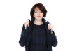 junge frau elegant gekleidet