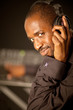 Young afro american dj