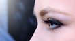 Foto: beautiful woman blue eyes macro shoot beautiful woman blue eyes macro shoot