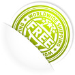 Worldwide shipping label