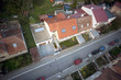 Highly detailed aerial view of family houses Highly detailed aerial view of family houses