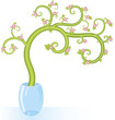 Decorative tree flowers copy space Decorative tree flowers copy space
