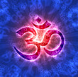 Great AUM sign blue purple