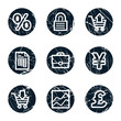 E-business web icons, grunge circle buttons E-business web icons, grunge circle buttons