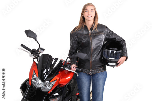 Photo: Female biker Female biker