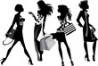 silhouette of a modern women