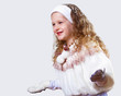 Cuty little girl in winter wear