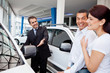 Couple at the dealership
