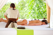 Woman having a relaxing massage