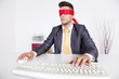 .Blind computer user.