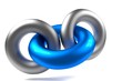 Kettenglied blau