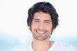 portrait of beaming young man