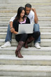 Young couple with a laptop