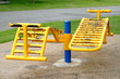 Photo: Exercise equipment in public park Exercise equipment in public park