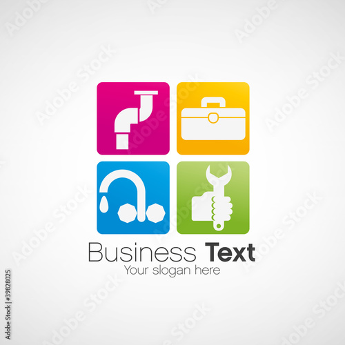 Vector: logo plombier, service depannage logo plombier, service depannage