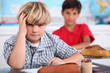 Two kids in classroom