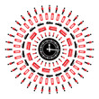 London - symbols  -  icons - centric conceptual illustration