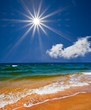 hot day on a sea beach