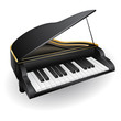 Black piano