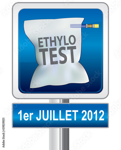 Illustration: éthylotest obligatoire au premier juillet 2012 éthylotest obligatoire au premier juillet 2012
