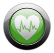 Green Metallic Orb Button "Cardiology"